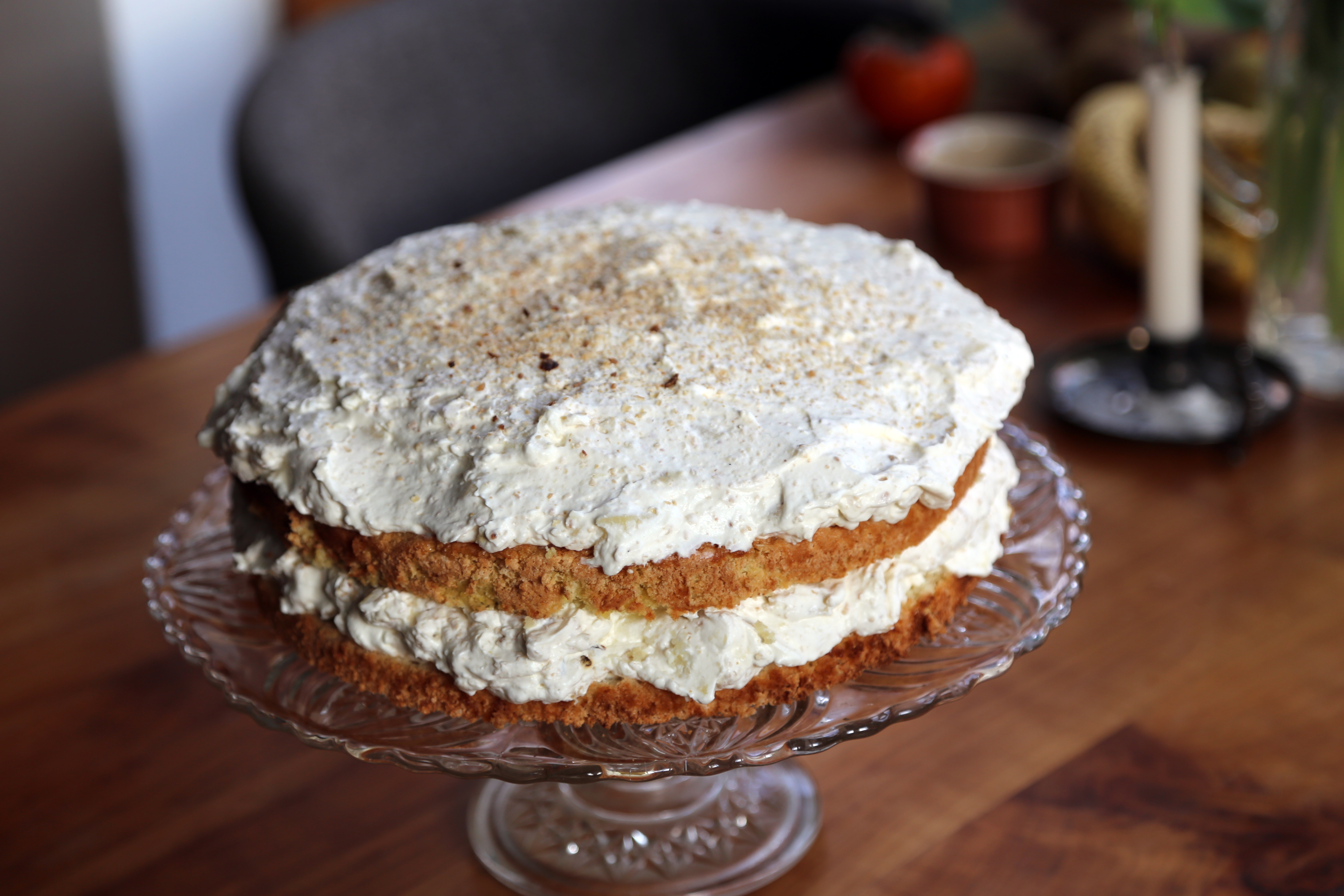 Winterliche Apfel-Hafer-Torte