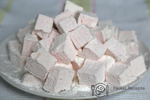 Marshmallows aus frischen Erdbeeren marshmallow