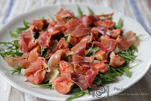 Rucolasalat mit Feigen, Schinken und Parmesan rucola-feigen-schinken-parmesan